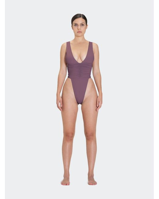 RIOT SWIM Echo One Piece Plum In Pink Lyst