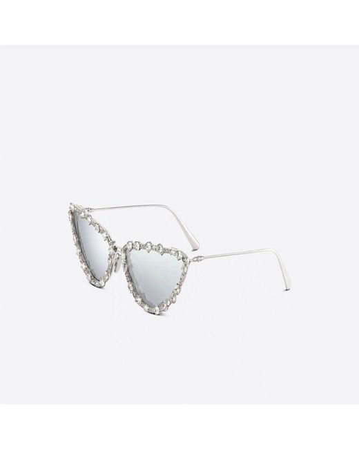Dior Butterfly Sunglasses With Swarovski Crystals in White Lyst