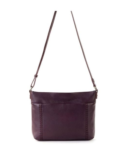 The Sak Melrose Leather Crossbody Handbag in Purple Lyst