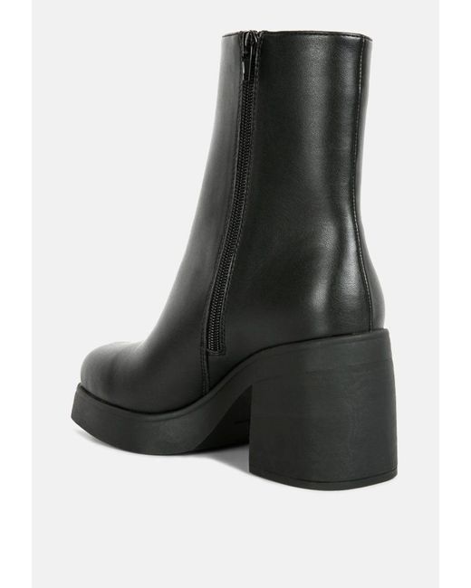 LONDON RAG Sins Platform Bootie in Black Lyst