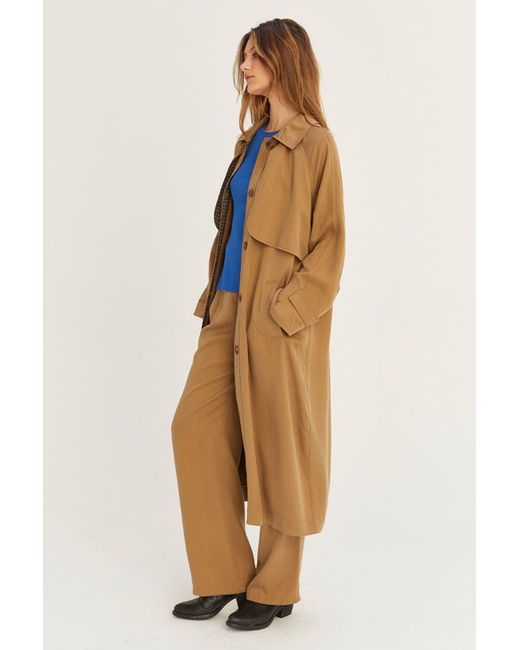 Crescent Susie Trench Coat in Blue | Lyst