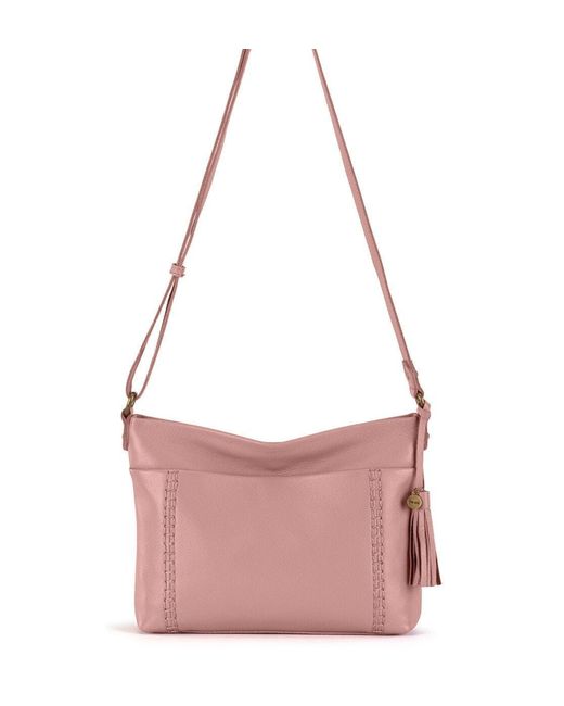 The Sak Melrose Leather Crossbody Handbag in Pink Lyst