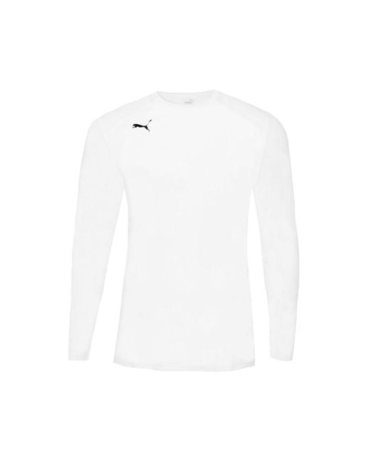 PUMA Long Sleeve Shirt in White for Men Lyst