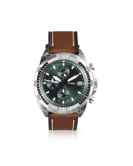 Fossil Bronson Fs5898 Elegant Japanese Movement Fashionable Chronograph