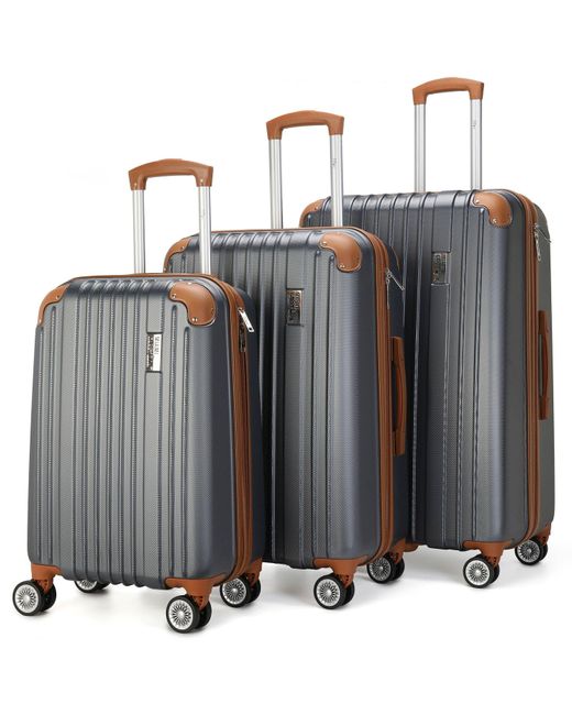 Miami Carryon Collins 3 Piece Expandable Retro Luggage Set in Black Lyst