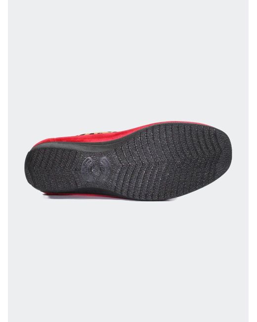 Lunar Paloma Leopard Print Slippers in Red | Lyst