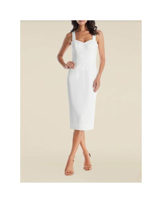 Dress the Population Nicole Dress in Natural | Lyst