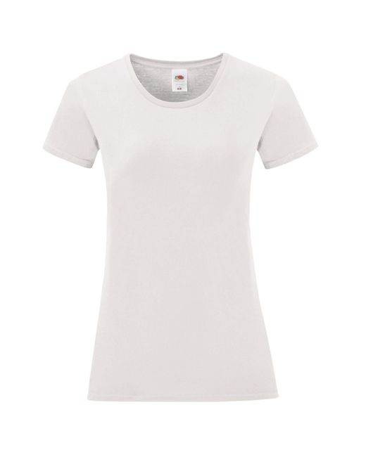 Fruit Of The Loom Iconic 150 T-shirt in White | Lyst