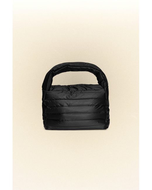 Large Padded Puffer Bag Tote Luxury Black Bags with Lock Women