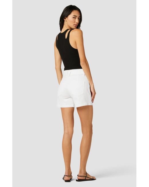Hudson Jeans Highrise Utility Short in White Lyst
