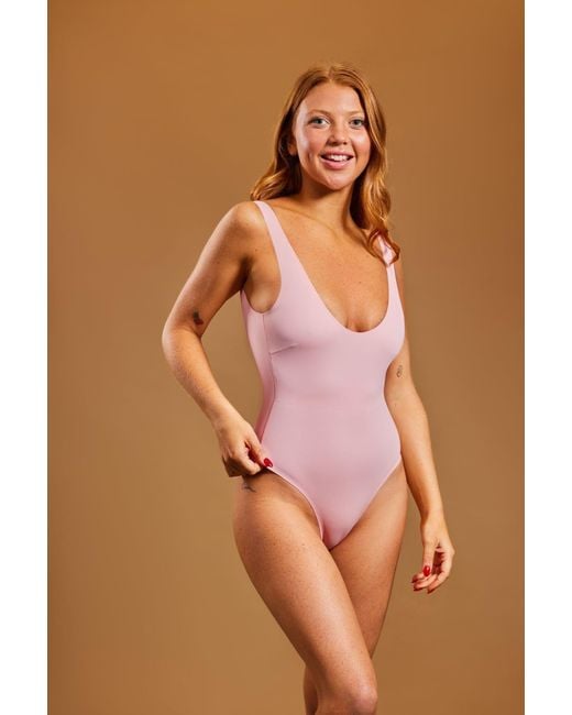 onewith swim Havens Scoop Neck One Piece in Brown