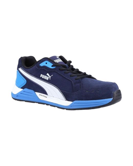 PUMA Safety Airtwist Low S3 Leather Safety Trainers in Blue for Men | Lyst