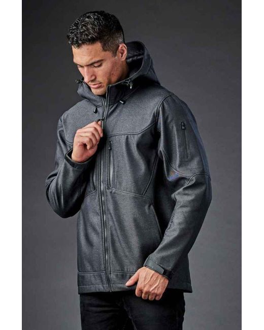 STORMTECH Epsilon 2 Twill Hooded Soft Shell Jacket in Blue for Men | Lyst