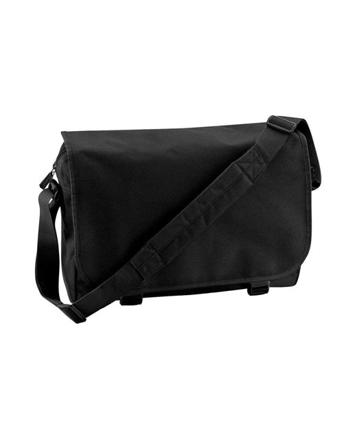 BagBase Mini Barrel Shoulder Bag (One Size) (Black/Black)