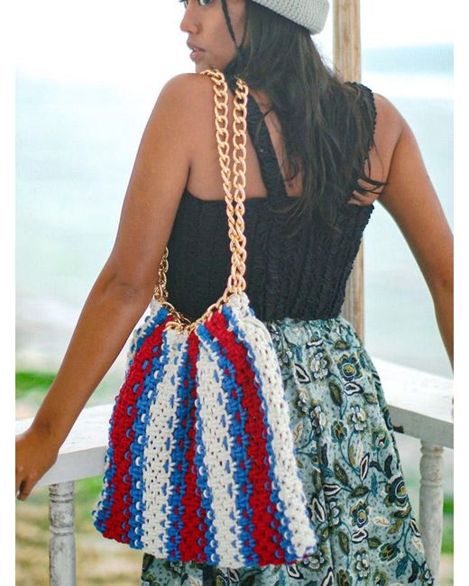 Macrame beach bag shop