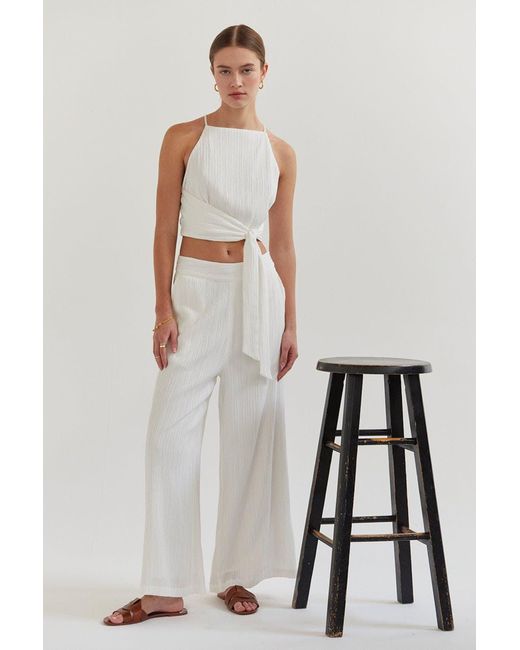 Crescent Velma Pants Set in White | Lyst