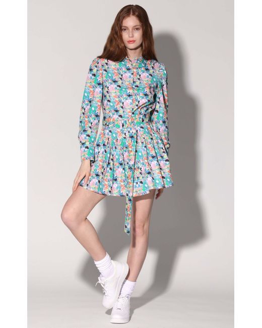 Walter Baker Tara Dress, Fiesta Floral in Blue Lyst