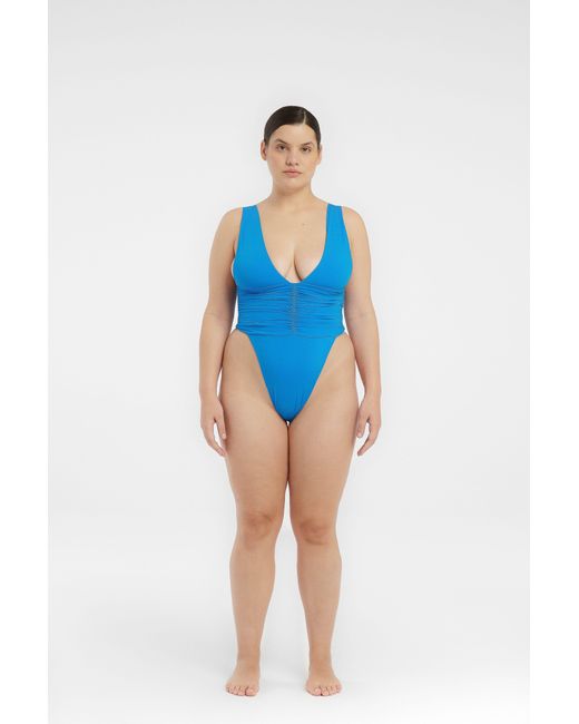 RIOT SWIM Echo One Piece In Blue Lyst