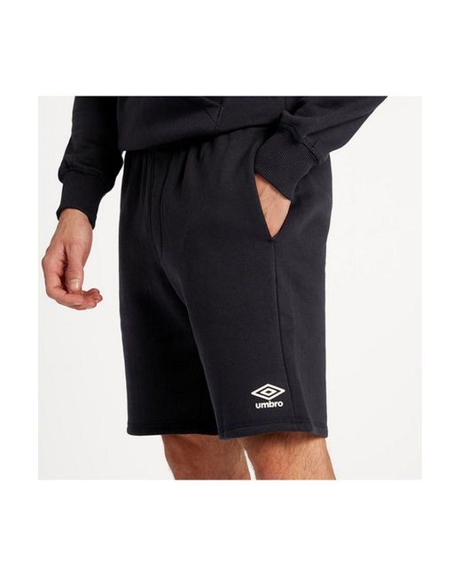 Umbro Fleece Shorts in Black for Men | Lyst