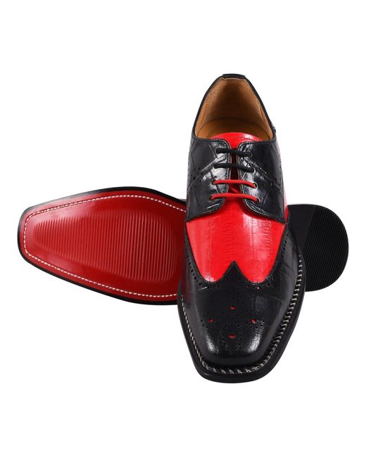 LIBERTYZENO Boyka Leather Red Bottom Oxford Style Dress Shoes Lyst