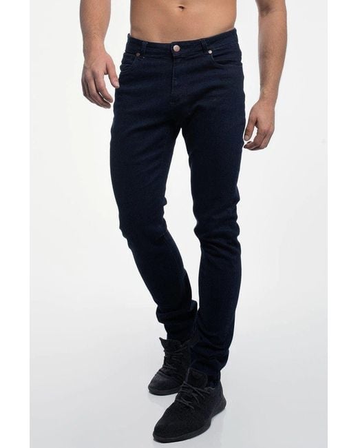 BARBELL APPAREL Straight Athletic Fit Jeans in Blue | Lyst