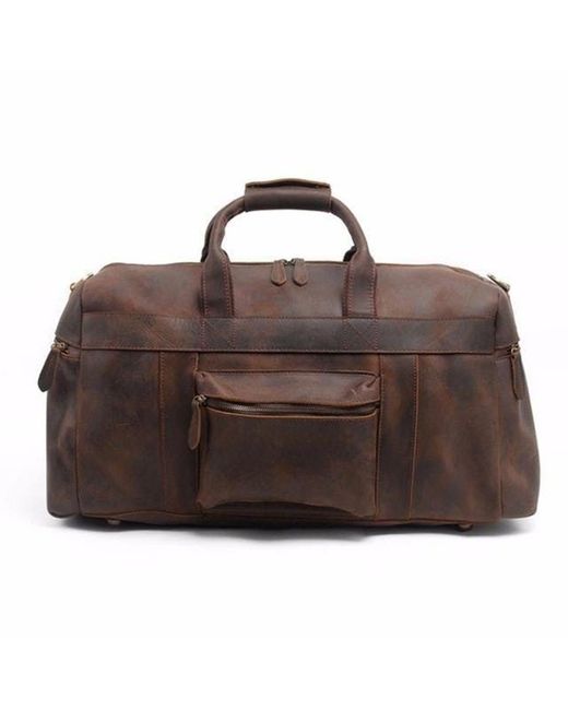 Steel Horse Leather The Asta Weekender Handcrafted Leather Duffle Bag