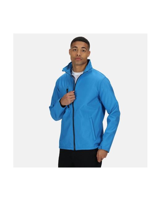 Regatta Ablaze 3 Layer Softshell Jacket in Blue for Men | Lyst