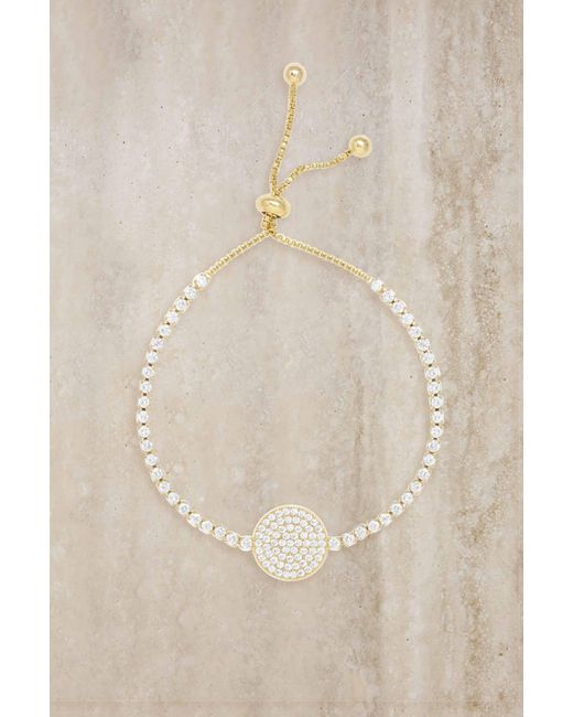 Ettika Easy Sparkle Crystal Adjustable 18k Gold Plated Bracelet in ...