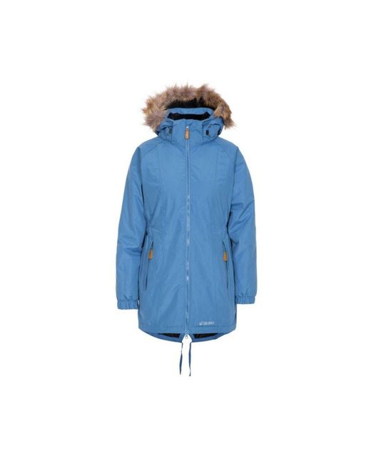 Trespass Celebrity Insulated Longer Length Parka Jacket in Blue | Lyst