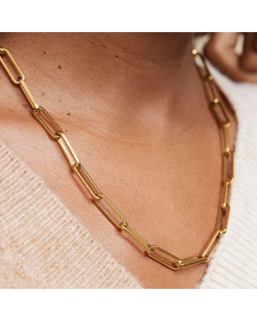 Amazon.com: YAHPERN Layered Rectangle Paper Clip Chain Link Choker  Statement Hammered Heart Pendant Necklace Minimalist Chunky Thick Chain  Jewelry For Woman Girls (gold): Clothing, Shoes & Jewelry