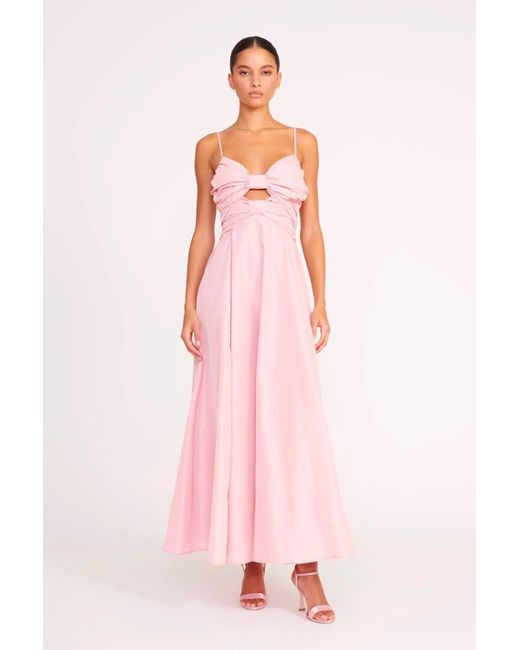 STAUD Dayanara Dress in Pink | Lyst