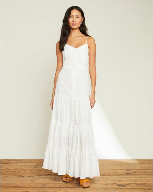 Veronica Beard Cotton Alondra Eyelet Dress in White | Lyst Canada