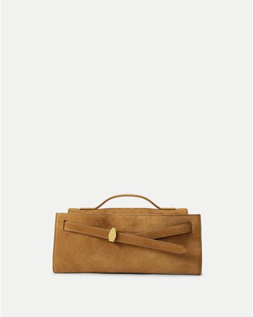 Veronica Beard Natural Suede Dash Clutch