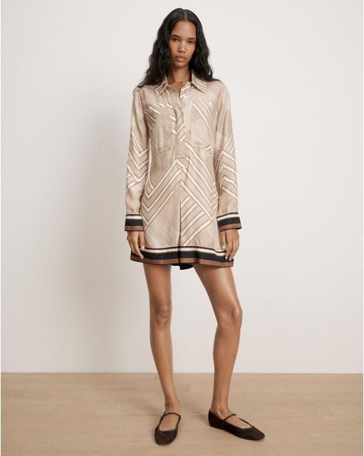 Veronica Beard Natural Pryce Mini Dress
