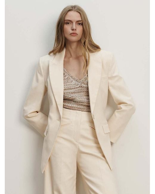 Veronica Beard Natural Chandler Dickey Jacket