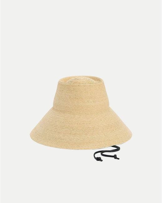 Veronica Beard Natural Suni Raffia Bucket Hat