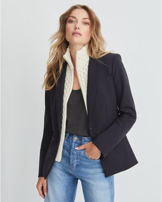 Veronica Beard Scuba Dickey Jacket + Upstate Dickey Set in Blue Lyst