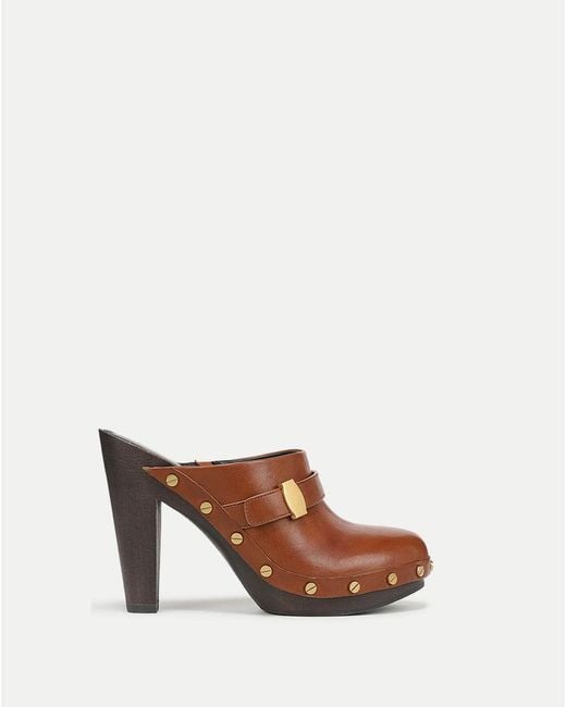 Veronica Beard Brown Giana Platform Clog