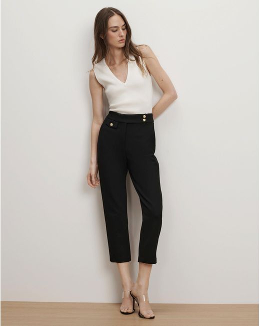 Veronica Beard White Renzo Pant