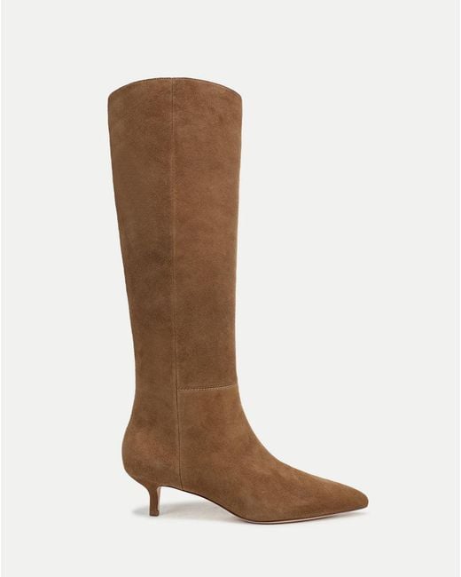 Veronica Beard Brown Lisa Kitten-heel Boot