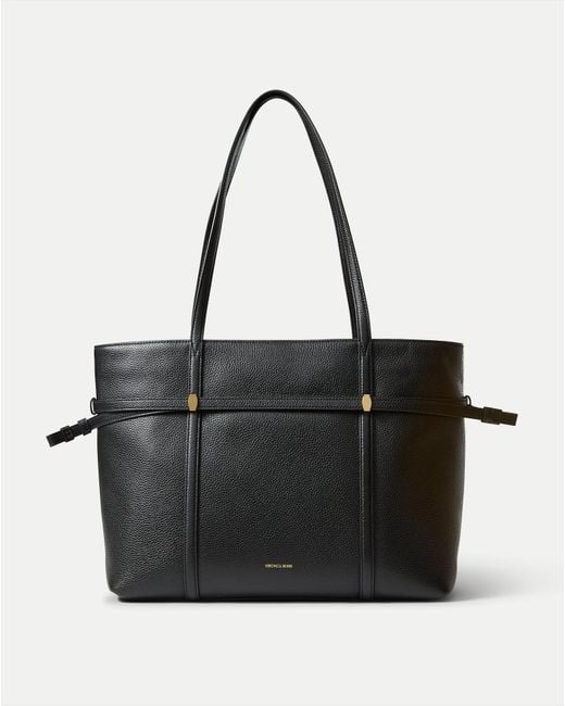 Veronica Beard Black Lasso Belted Tote Bag