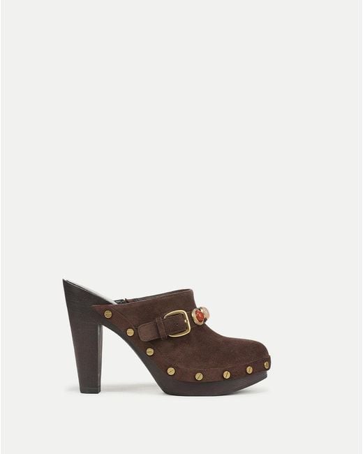 Veronica Beard Brown Giana Platform Clog
