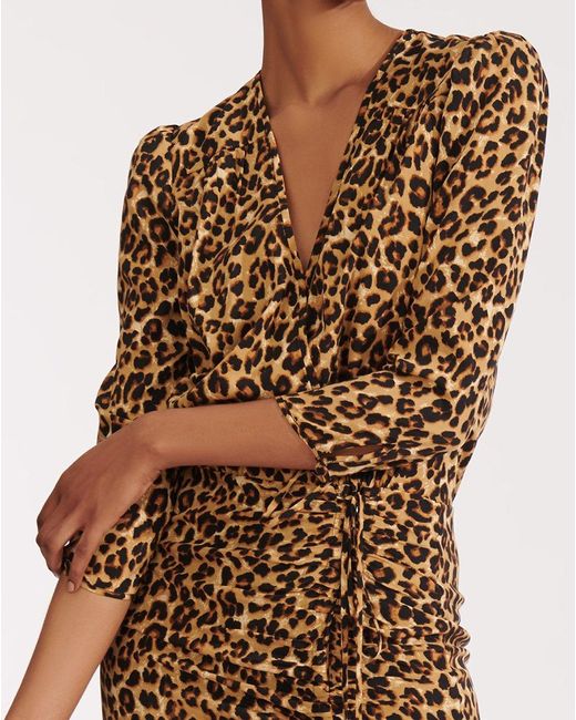 Veronica Beard Arielle Dress in Leopard (Brown) - Lyst