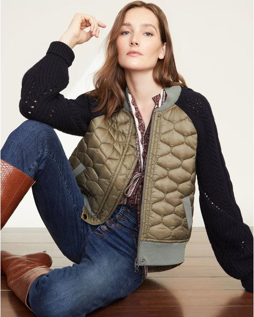 veronica beard roy mixed media pullover