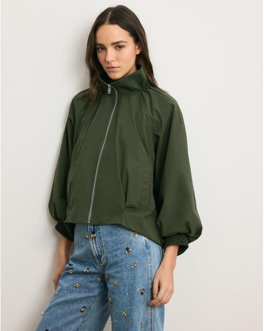 Veronica Beard Green Circe Bubble Jacket