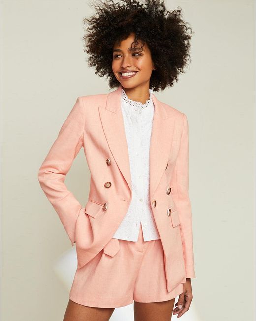 Veronica Beard Gaya Linen Dickey Jacket 