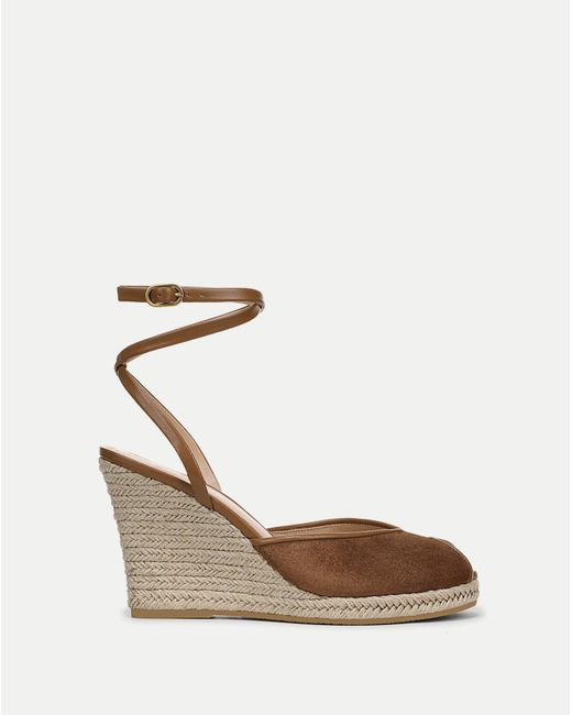 Veronica Beard White Pasina Suede Espadrille