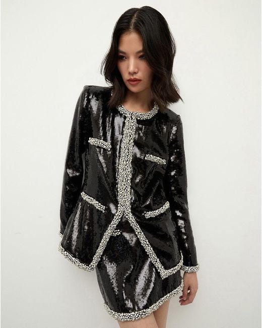 veronica beard black sequin dress VERONICA BEARD Cala black white striped sequin strapless corseted dress US0 XS