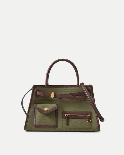 Veronica Beard Green Cargo Dash Bag