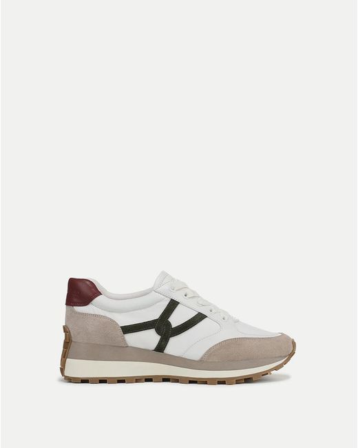 Veronica Beard White Valentina Sneaker Lily Thyme Terracotta